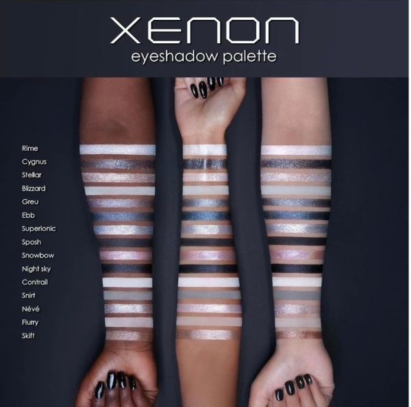 Xenon eyeshadow palette by Natasha Denona - для самых темных смоуки